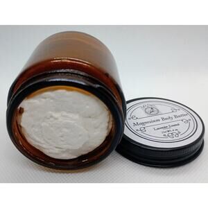 Magnesium Whipped Cream Butter Lotion Topical Sleep Cramp Body Pain Unscented